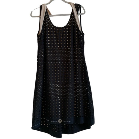 Elisa Cavaletti Dresses & Skirts - NWOT Derby Dress Elisa Cavaletti Black sleeveless Eyelet Dress Sz 10